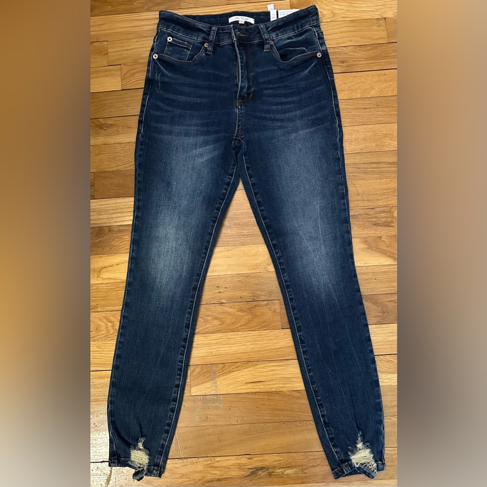 NWT STS Blue Jeans Women’s Ellie Ankle Skinny Size 26 Denim High Rise Distressed